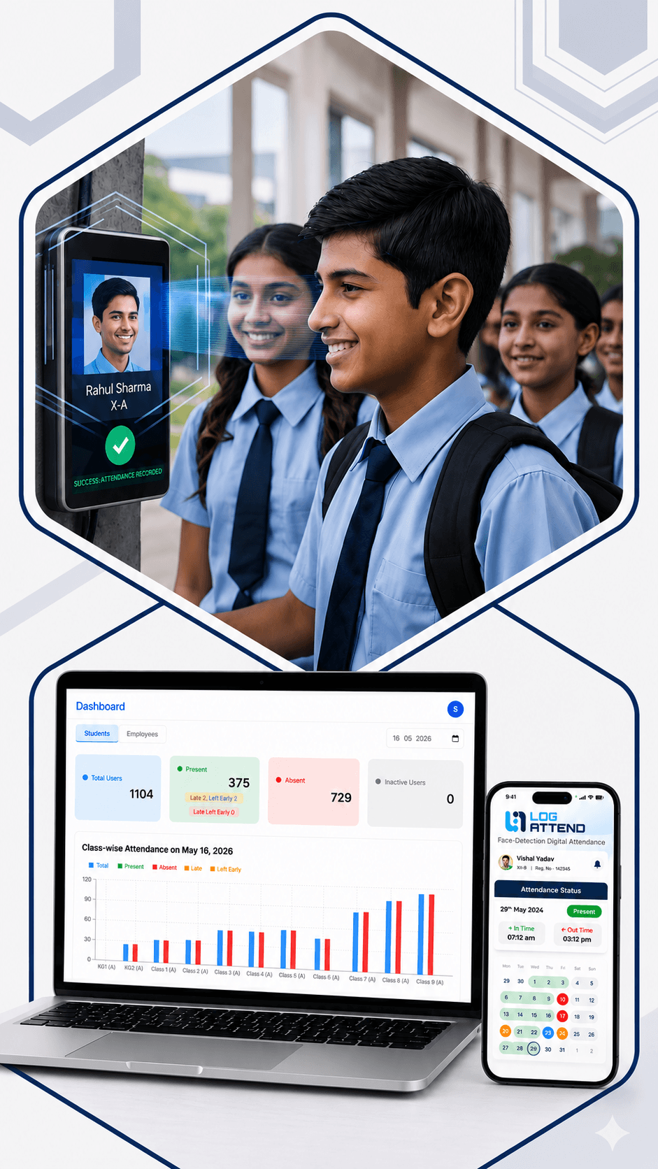 LogAttend attendance dashboard
